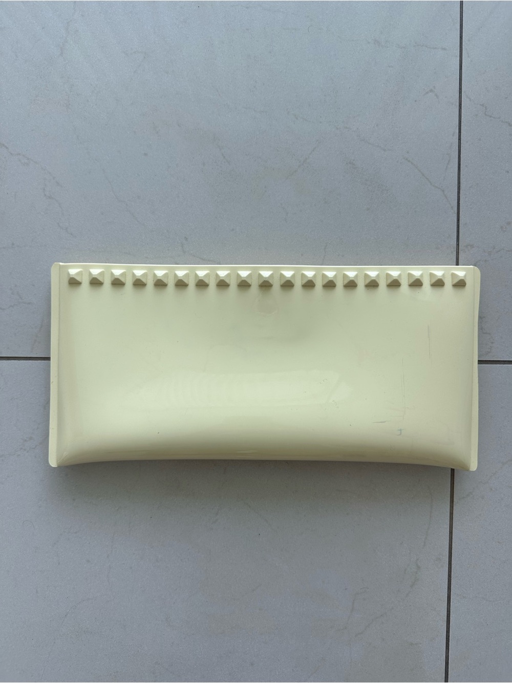 Carmen Sol Julian Clutch in Butter Yellow with Stud like design